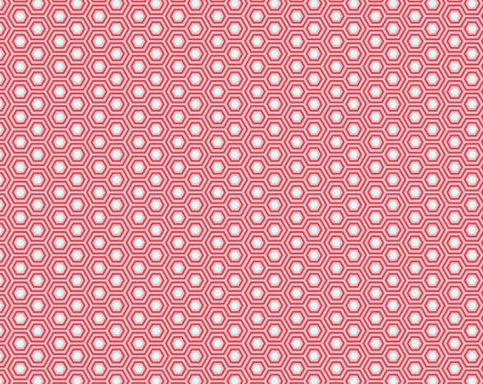 Fat Quarter Hexy in Flamingo - Tula Pink's True Colors for Free Spirit Fabrics