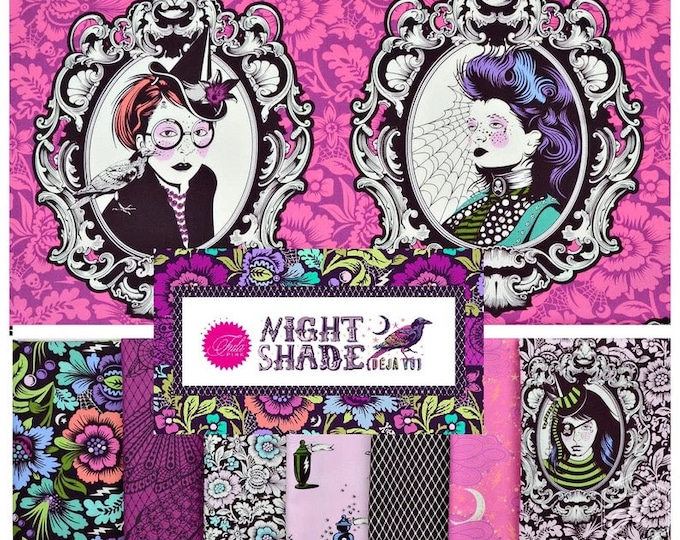 Tula Pink’s Nightshade range of 8 -One Yard Bundle