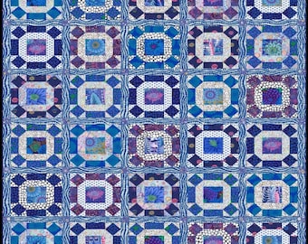 Kaffe Fassett "Gathering No Moss" Delft Quilt Kit