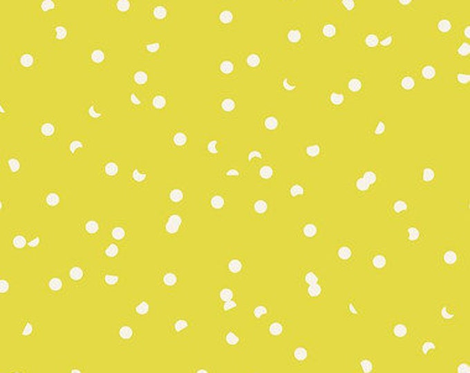 Jolly Basics by Ruby Star Society for Moda Fabrics -- Fat Quarter of Hole Punch Dot in Citron (RS3025 39)