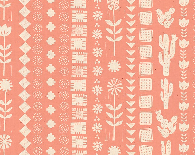 Heirloom Garden Rows in Melon (RS4023 12) by Alexia Marcelle Abegg for Ruby Star Society -- Fat Quarter