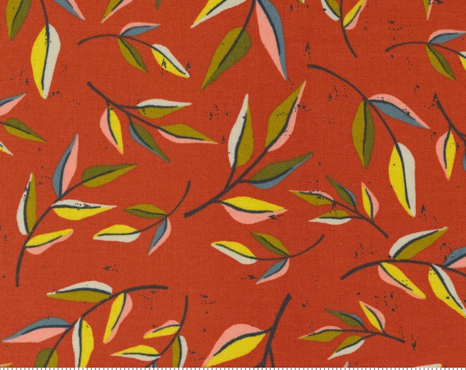 Songbook--  Leaf Dream Floral Branch in Sweet Marmalade  (45523 21) by Fancy that Design House for Moda -- Fat Quarter