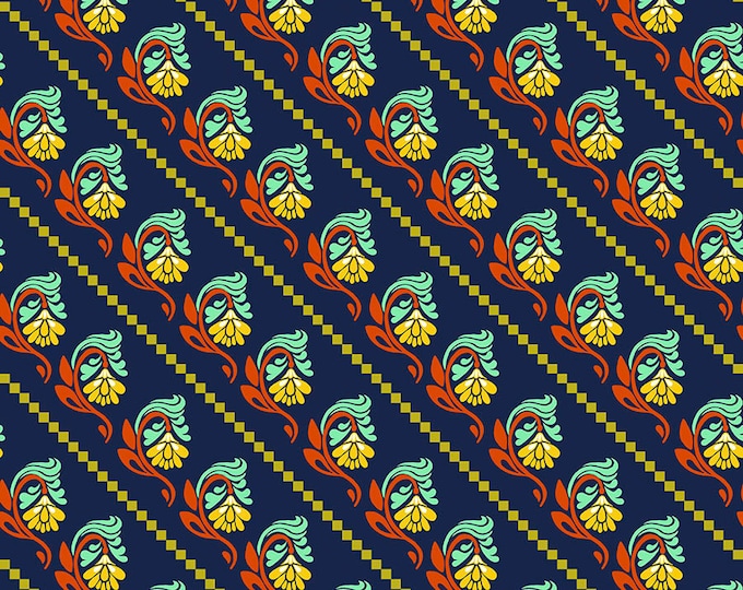 Fluent Fabric by Anna Maria Horner -- Fat Quarter of Tilt in Navy