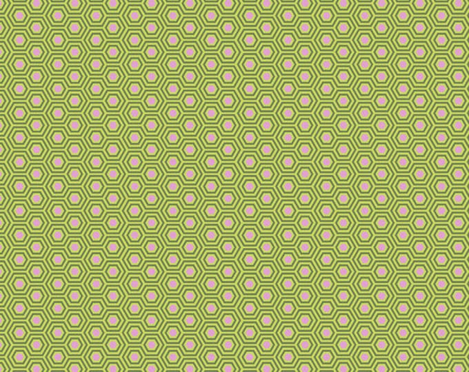 Fat Quarter Hexy in Juniper - Tula Pink's True Colors for Free Spirit Fabrics