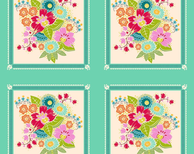 Allegory by Anna Maria Parry -- Fat Quarter of AMT144-64C Square Dance in Bright