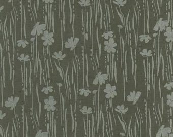Around the Bend by Anna Graham for Robert Kaufman, 100% Cotton Linen Canvas -- 25cm -- Reeds in Pepper (AFH-2-978-188)