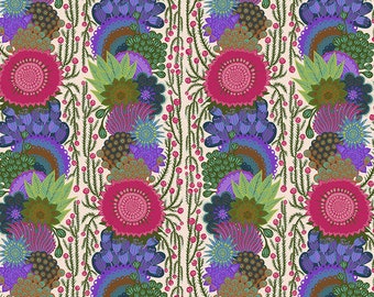 Bright Eyes by Anna Maria Horner Fabrics for Free Spirit Fabrics - Fat quarter of Brimming in Cream