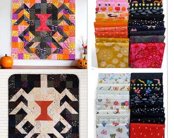 Block Widow Quilt Fabric Pack— Two Versions Available