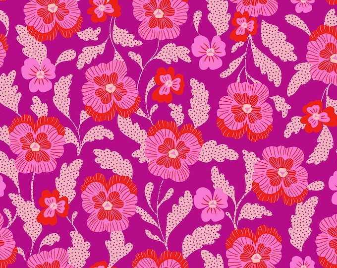 Hello Alice -- (RS2126 13) Violets in Berry by Sarah Watts for Ruby Star Society