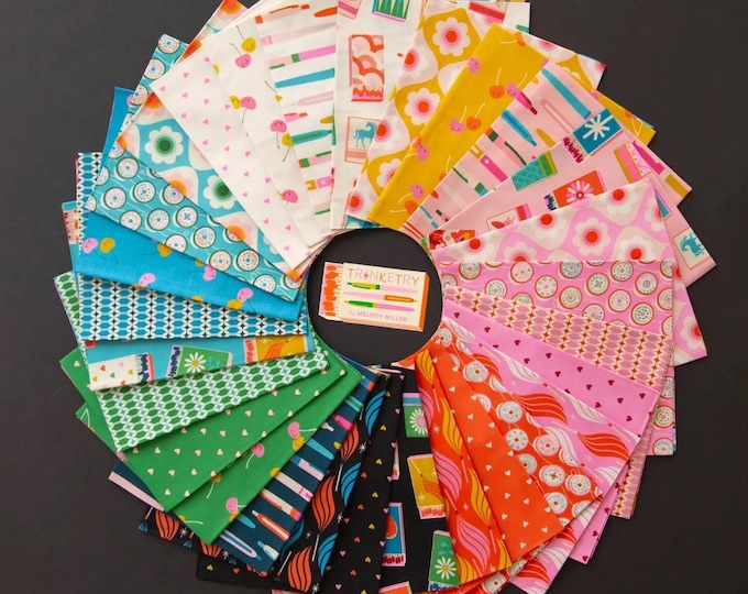 Trinketry Fat Quarter Bundle by Melody Miller for Moda’s Ruby Star Society