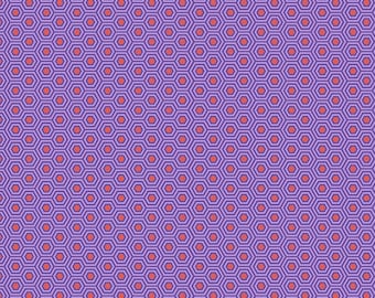 Fat Quarter Hexy in Fire Fish - Tula Pink's True Colors for Free Spirit Fabrics
