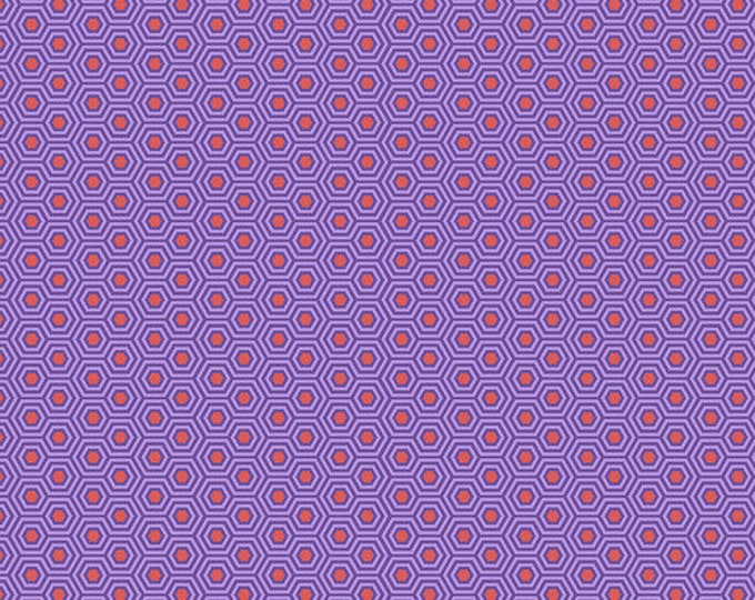 Fat Quarter Hexy in Fire Fish - Tula Pink's True Colors for Free Spirit Fabrics