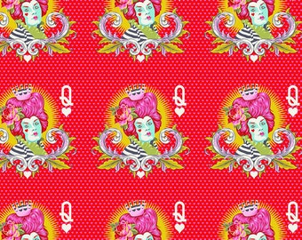 Fat Quarter of The Red Queen in Wonder - Tula Pink's Curiouser and Curiouser for Free Spirit Fabrics