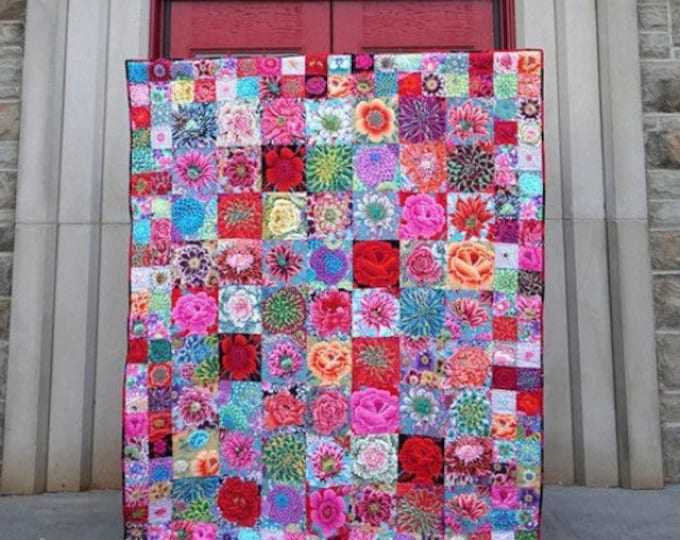 Kaffe Fassett Seed Packets Quilt Kit Featuring August 2022 Fabrics Etsy