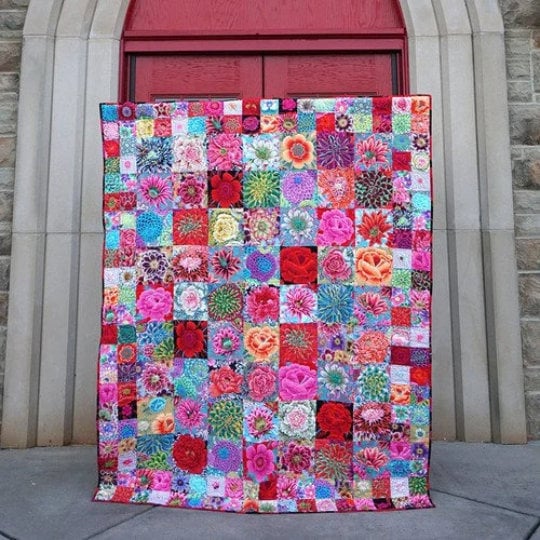 Kaffe Fassett Seed Packets Quilt Kit Featuring August 2022 Fabrics