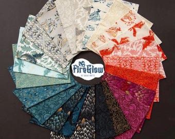 Fireglow Fat Quarter Bundle by Sarah Watts for Moda’s Ruby Star Society