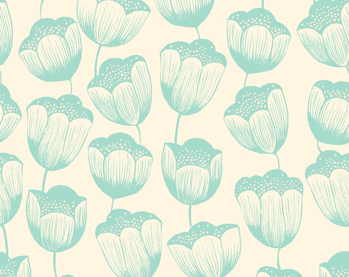 Firefly Magic Tulips in Buttercream (RS2070 11) by Sarah Watts for Ruby Star Society