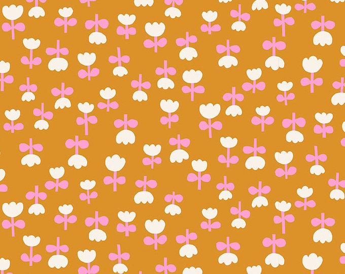Petunia by Ruby Star Society for Moda Fabrics -- Fat Quarter of Tulips in Honey (RS3049 12)