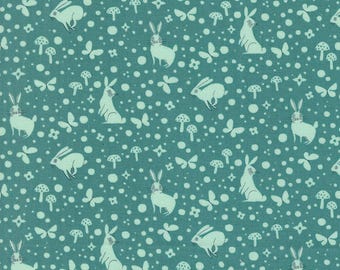 Love Letter by Lizzy House- (37127 24) -- Fat Quarter of Wonder in Pond