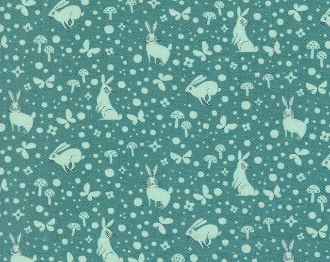 Love Letter by Lizzy House- (37127 24) -- Fat Quarter of Wonder in Pond