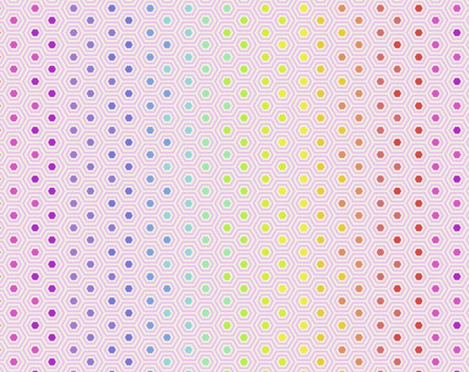 Fat Quarter Hexy in Shell - Tula Pink's True Colors for Free Spirit Fabrics