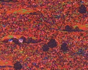 Painterly Petals by Robert Kaufman- Fat Quarter of SRKD-19151-108 Fuchsia Farm