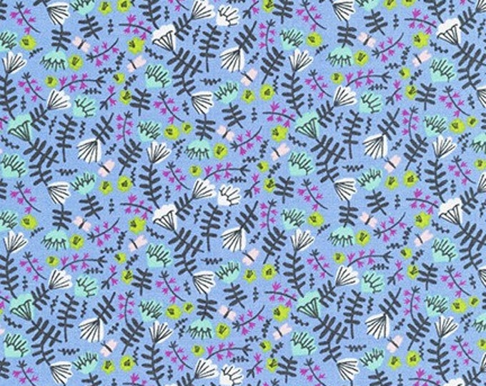 Robert Kaufman -     AIL-19559-61 PERIWINKLE by Hello!Lucky from Wild and Free - Fat Quarter