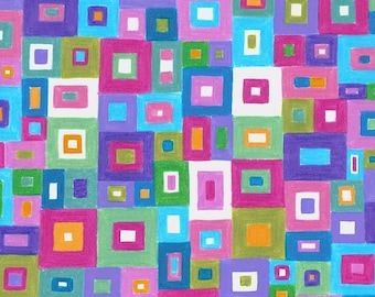 Keiko Goke's Wonderland for Free Spirit Fabrics -- Fat Quarter of Bricks in Multi