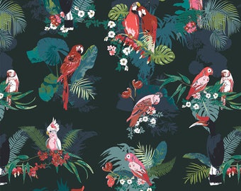 Boscage by Katarina Rocella for Art Gallery Studio-  Fat Quarter of Parrot Grassland