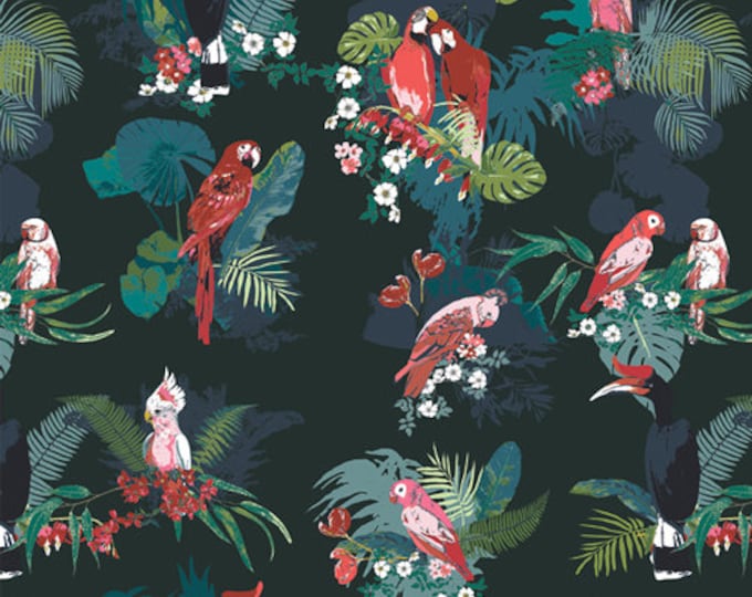 Boscage by Katarina Rocella for Art Gallery Studio-  Fat Quarter of Parrot Grassland
