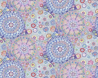 Kaffe Fassett Millifiore in Pastel -- Wide Back 108 inches - 25 cm  increment