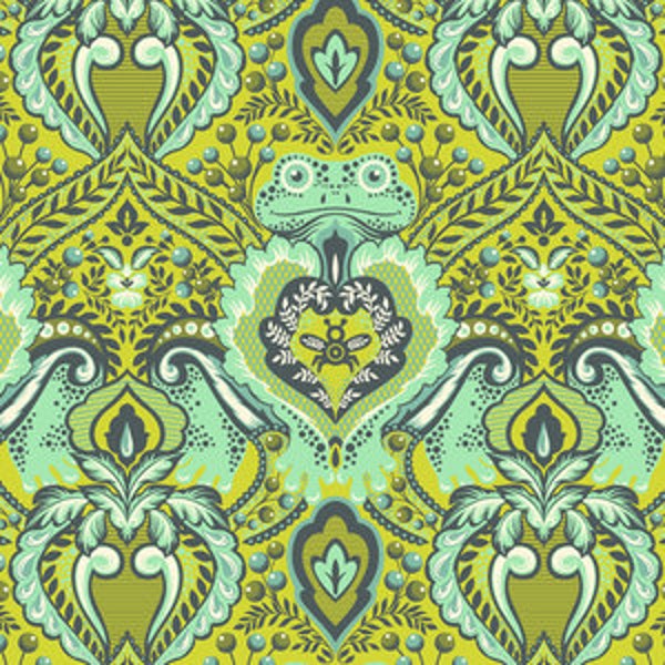 Fat Quarter Frog Prince in Myrtle  - Tula Pink's All Stars Fabric for Free Spirit Fabrics