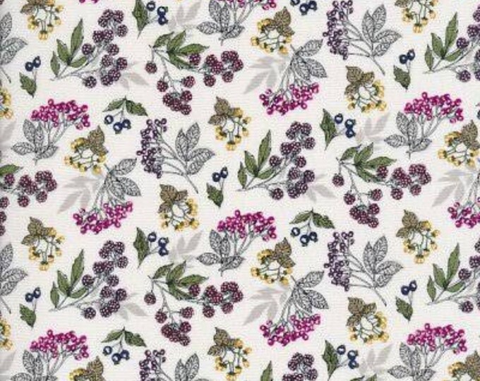 Botanica by Makower for Andover Fabrics - Forest Fruits in Antique - Fat Quarter