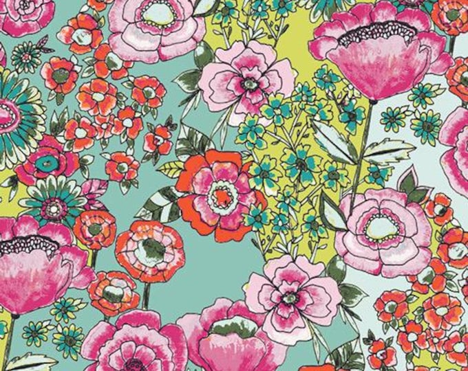 Wild Bloom by Bari J. Ackerman for Art Gallery Fabrics - Flower Shower in Intensef - Fat Quarter