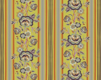 New Vintage by Kathy Doughty for Free Spirit Fabrics - Fat quarter of Vintage Rose in Citron