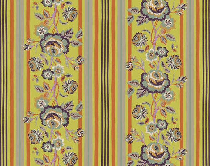 New Vintage by Kathy Doughty for Free Spirit Fabrics - Fat quarter of Vintage Rose in Citron