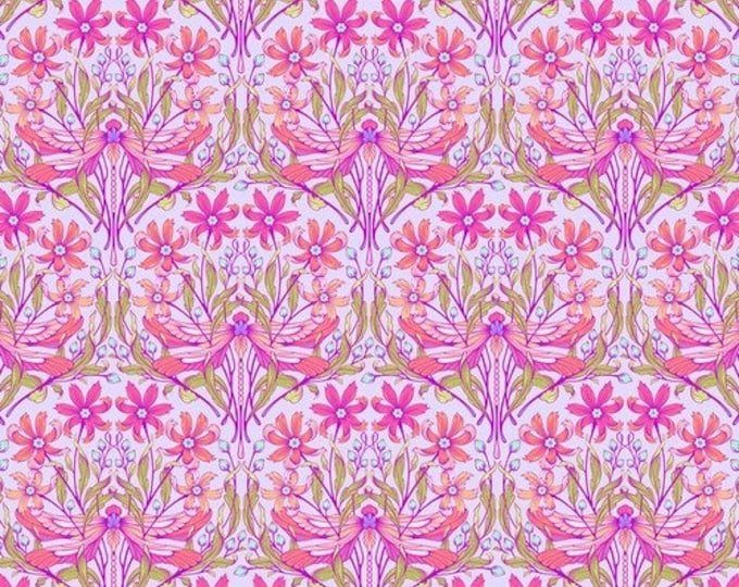Fat Quarter of Dragon Your Feet in Dusk - Tula Pink's Moon Garden for Free Spirit Fabrics