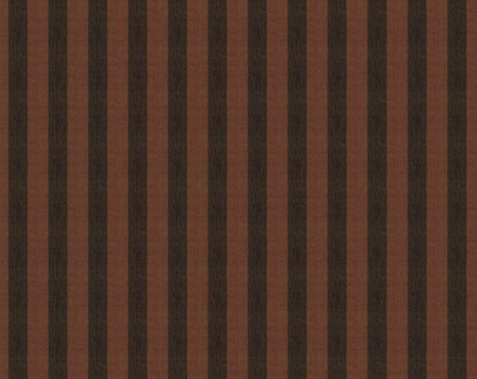 Kaffe Fassett Shot Cotton Stripes -  Fat Quarter of Cocoa in Narrow Shot Cotton Stripe