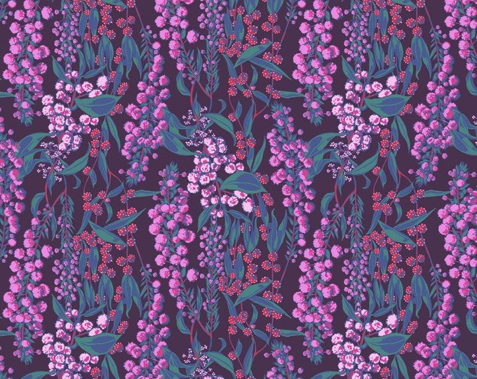 Welcome Home Fabric by Anna Maria Horner -- Fat Quarter of Adalaide in Aubergine