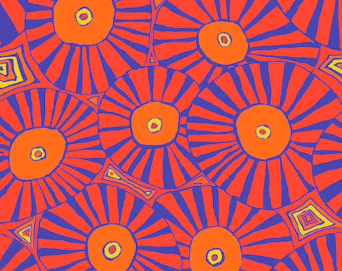 Kaffe Fassett Collective August 2022 -- Fat Quarter of Kaffe Fassett Brollies in Red