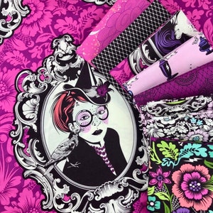 Tula Pink’s Nightshade range of 8 fat quarters