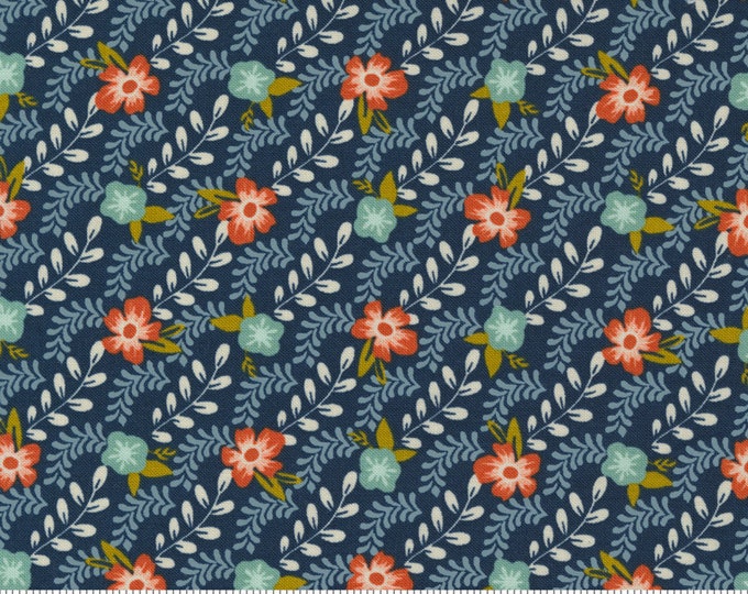 Songbook--  Trellis Climb in Midnight (45524 15) by Fancy that Design House for Moda -- Fat Quarter