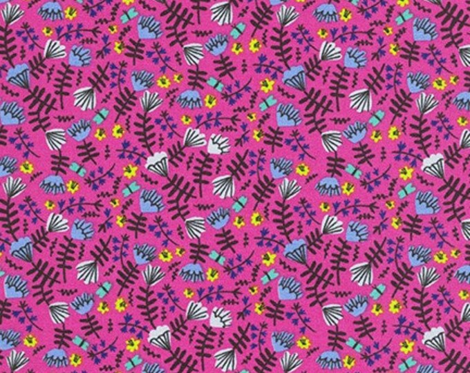 Robert Kaufman -    AIL-19559-110 HOT PINK by Hello!Lucky from Wild and Free - Fat Quarter