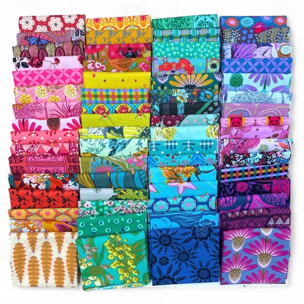 Fat 16th of various Anna Maria Horner fabrics Exactly as the ones shown in photo (64 in total)