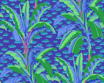 Kaffe Fassett Collective February 2021 -- Fat Quarter of Kaffe Fassett Banana Trees in Purple