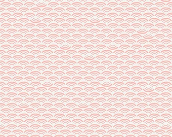 Koi Pond by Ruby Star Society -- Fat Quarter of Smile and Wave in Peach Fizz (RS1042 16)