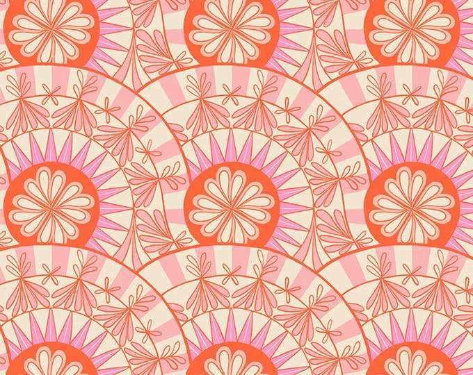 Camellia by Melody Miller -- Fat Quarter of Hibiscus in Balmy (RS0031 11)