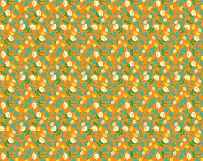 Lucky Rabbit by Heather Ross -- Fat Quarter of Calico in Orange