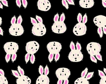 Hello Alice -- (RS2125 14) Rushing Rabbit in Black by Sarah Watts for Ruby Star Society