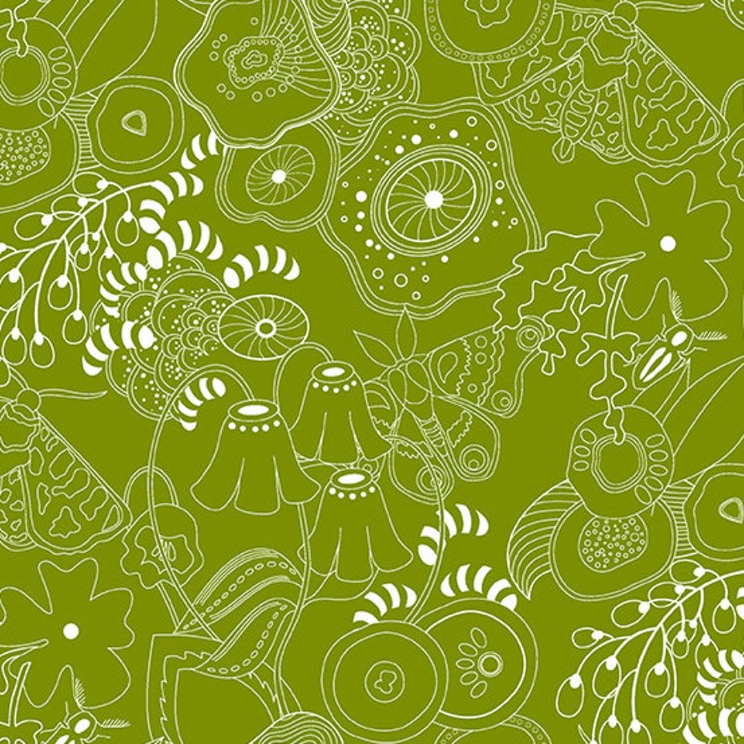Century Prints Hopscotch Grow Guacamole - Alison Glass - PER QUARTER METRE Century Prints Hopscotch Grow Guacamole - Alison Glass - PER QUARTER METRE